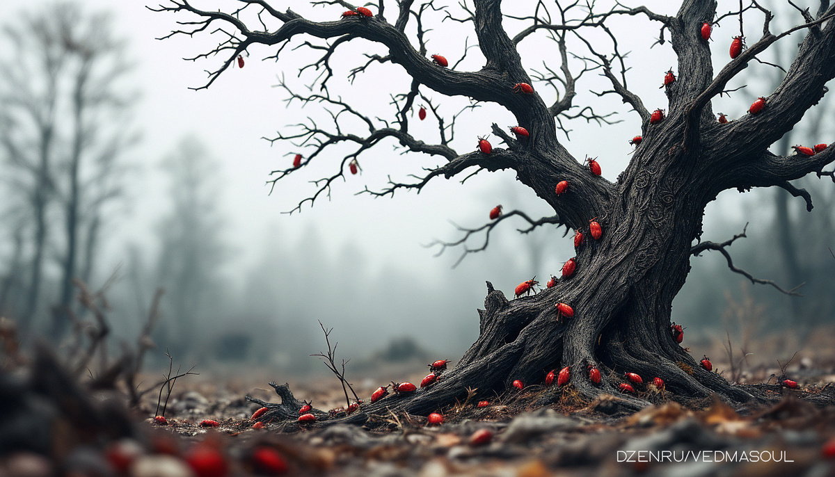 Авторское изображение @vedmasoul. Cгенерировано ИИ. Магия на наследство, порча