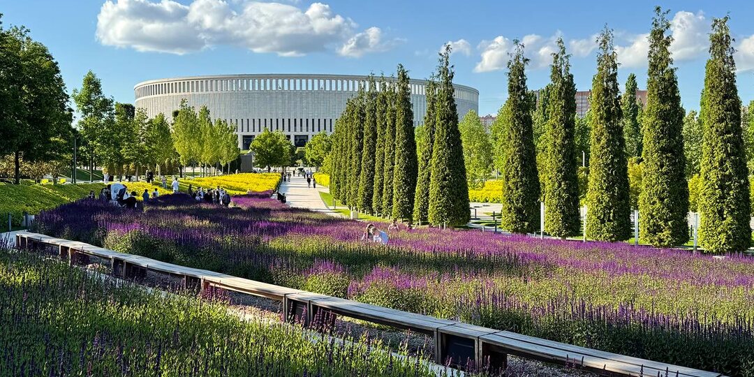 Террасированный сад в Парке Галицкого Краснодар
