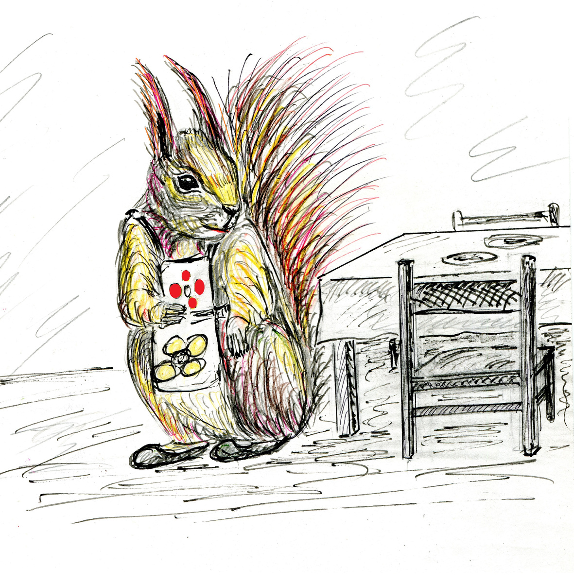 Бельчиха пригласила всех к столу.