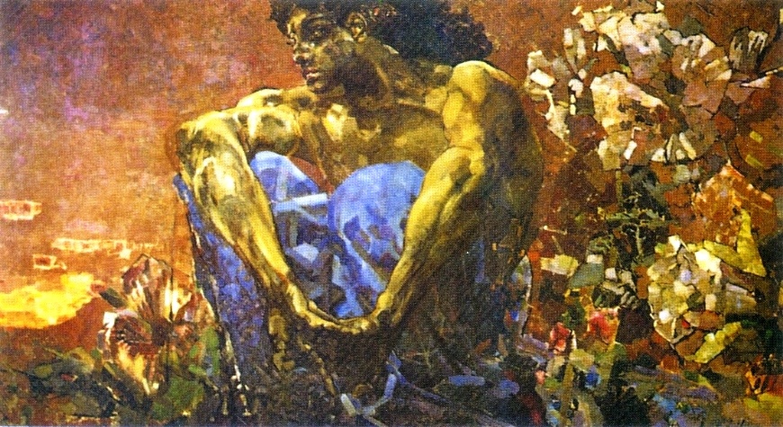 "Демон сидящий". 1890