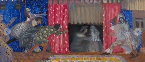 Григорьев. Свадьба Пьеро. Эскиз для театра. 1913.