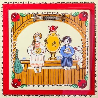 Изображение из открытых источников. Городецкая роспись.