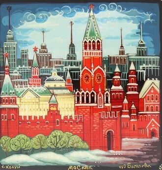 Изображение из свободных источников. Холуйская роспись. Художник: Баглаева.