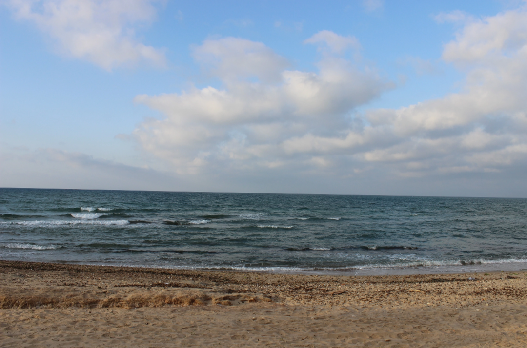 Огромным плюсом нашего отдыха было то, что отель, где мы отдыхали, имеет свой пляж. И никакой толпы, как видите. Можно было сфотографировать море без единого плавца