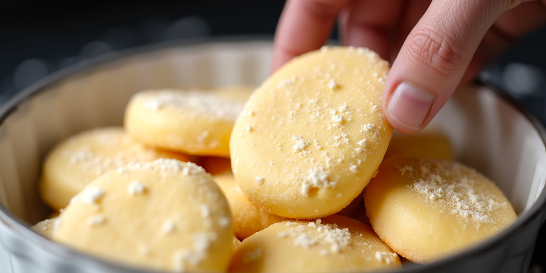 Заморозь апельсиновое тесто — получишь снежные «снежки» с мягким сердцем