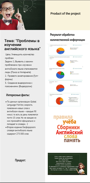 Буклет с элементами инфографики и интересными фактами