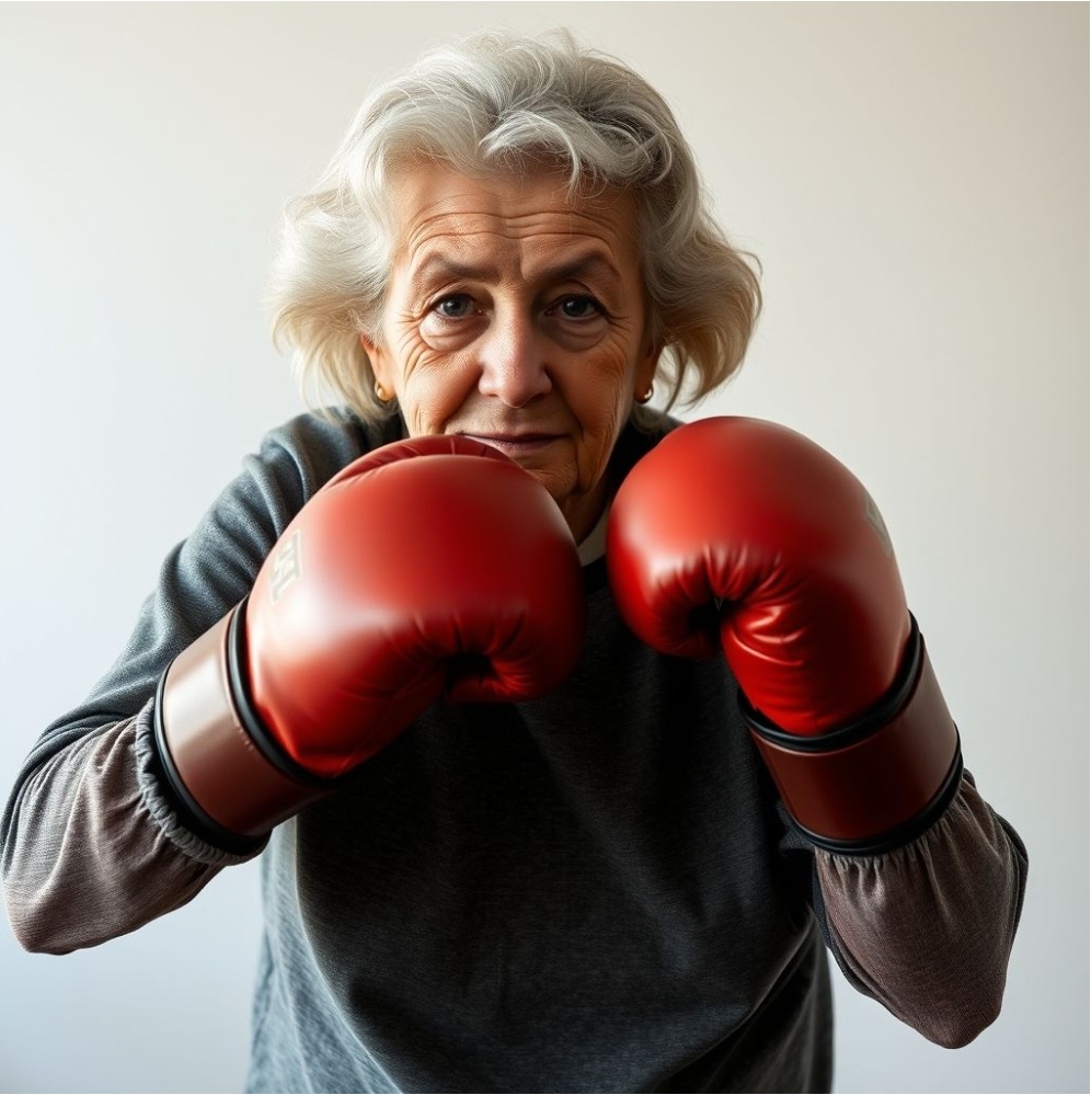 Бодрая бабуля (в качестве иллюстрации)