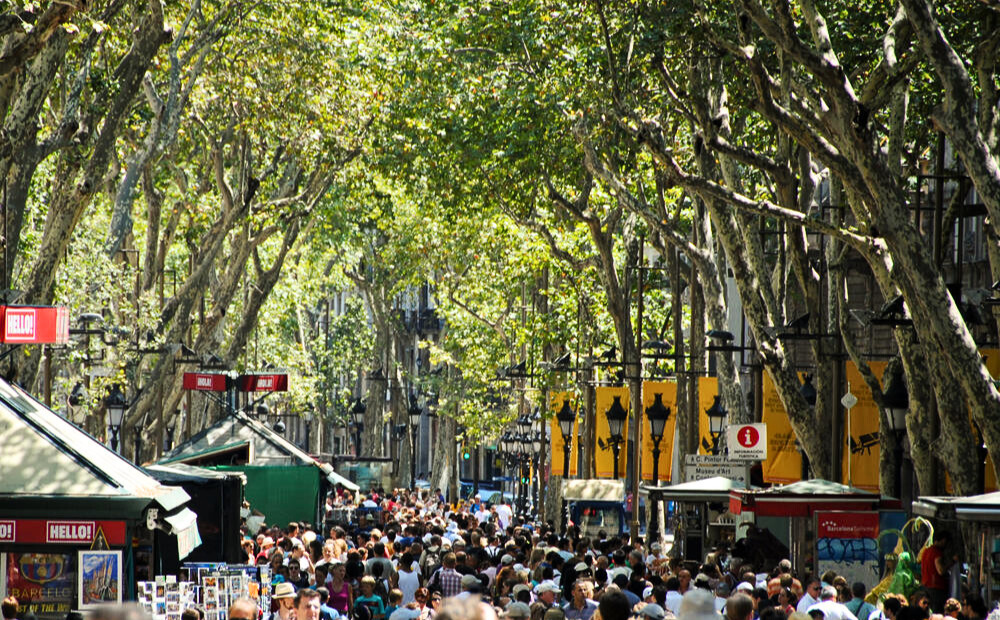 Бульвар Рамблас. Фото автора