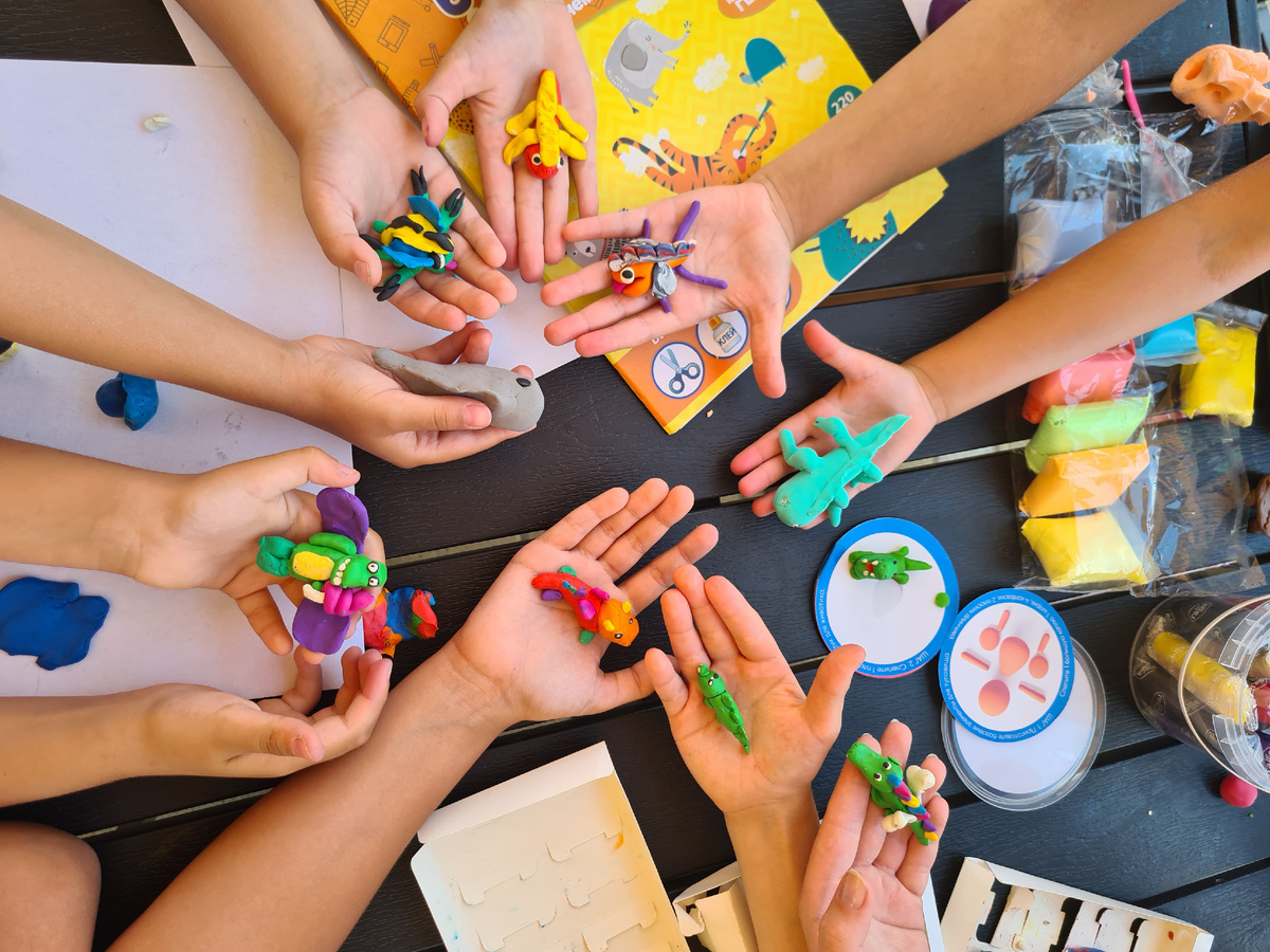 Мои детки на мастер- классе (сокращенно МК, учим и термины заодно;))