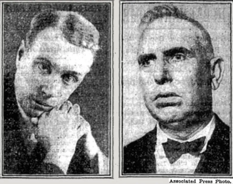 Синклер Льюис (слева) и Теодор Драйзер (справа)