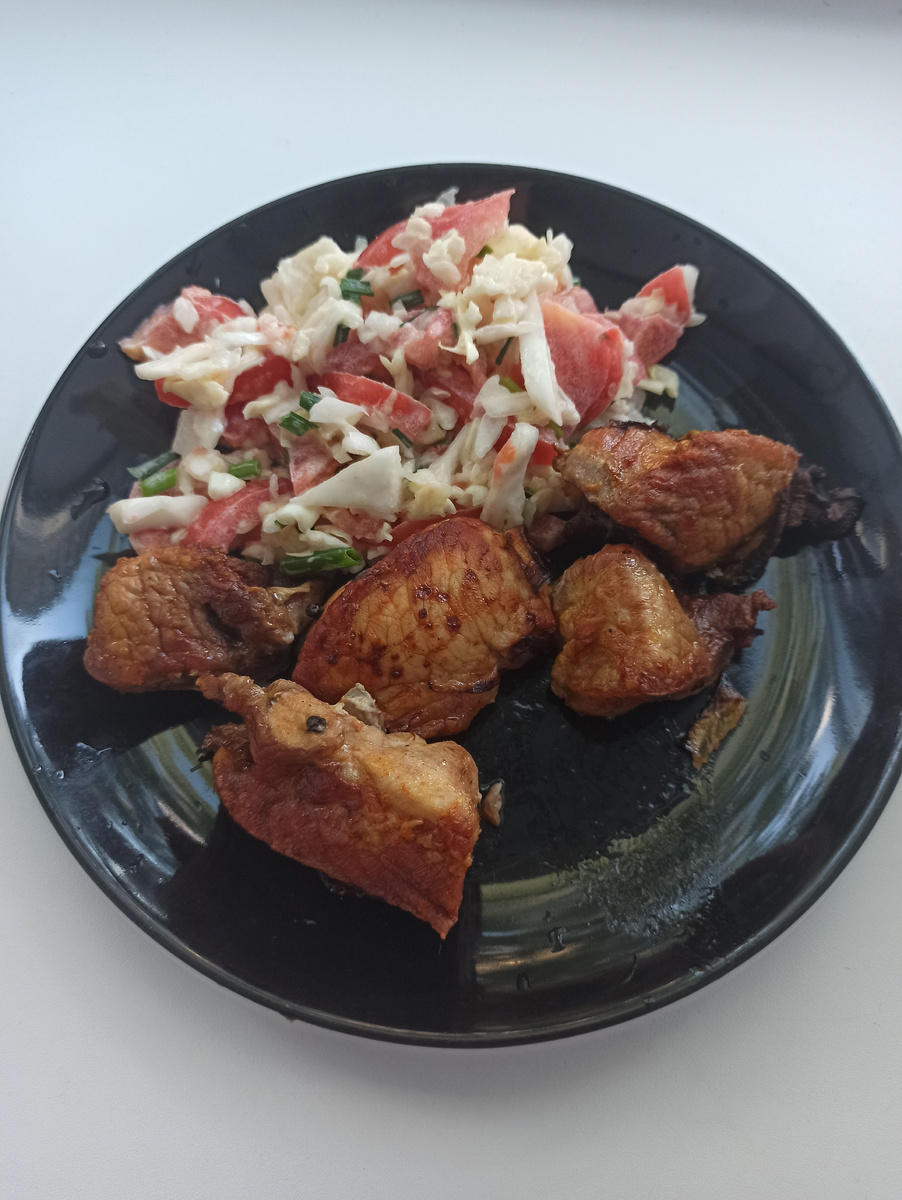 Шашлык, запечённый в аэрогриле