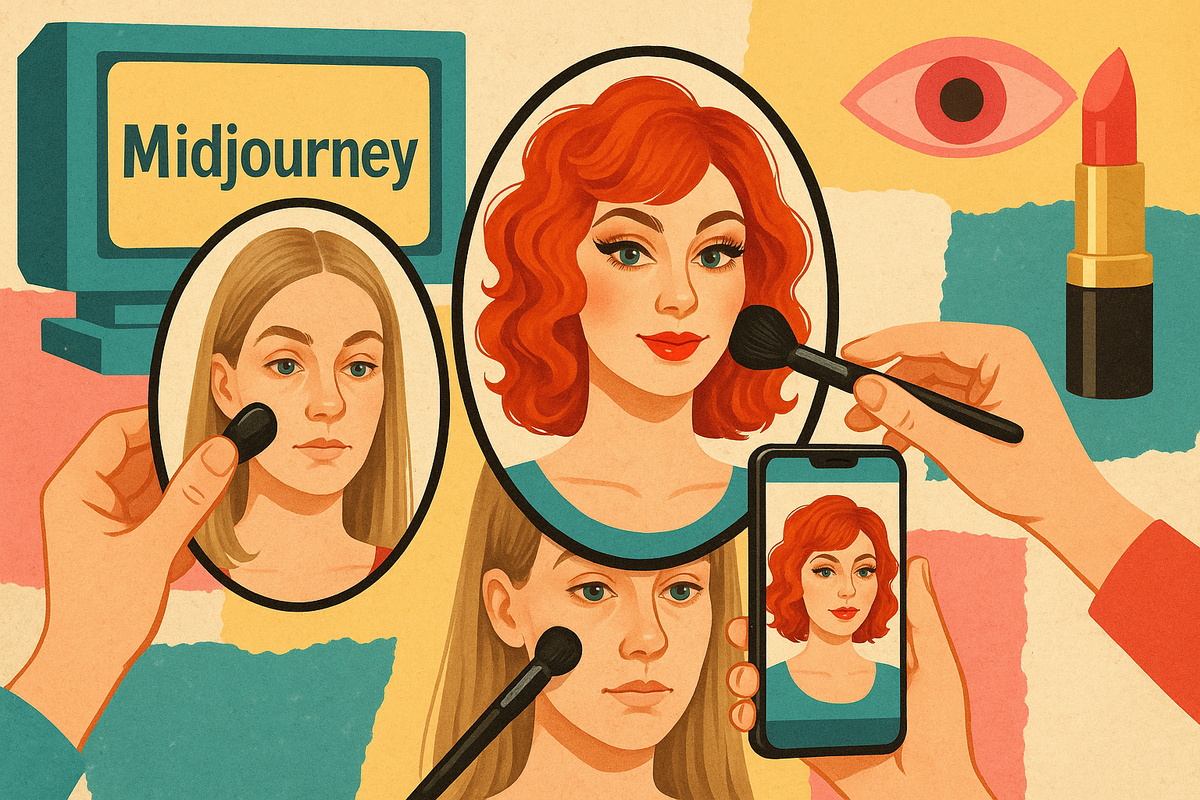 Как примерить новую прическу и макияж на фото с помощью Midjourney и нейросетей