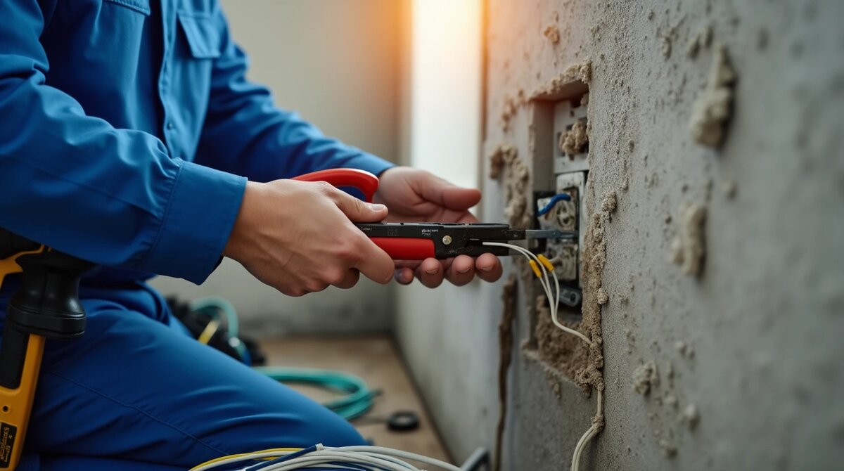 Замена электропроводки в квартире и частном доме в Новосибирске