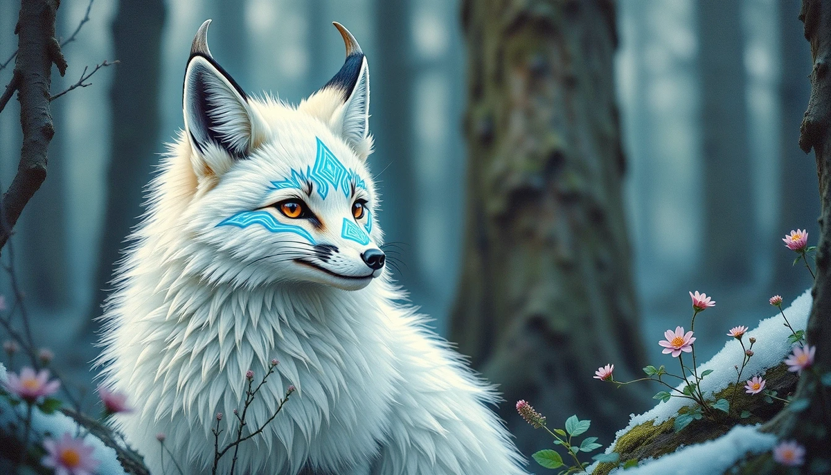 Я видел белоснежную лису.