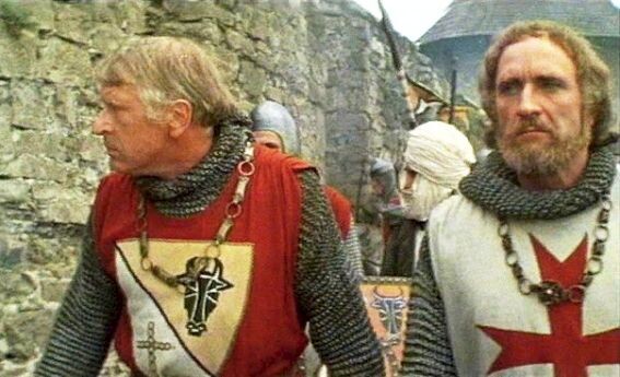 Тамплиер Бриан де Буагильбер в советском фильме "Баллада о доблестном рыцаре Айвенго"