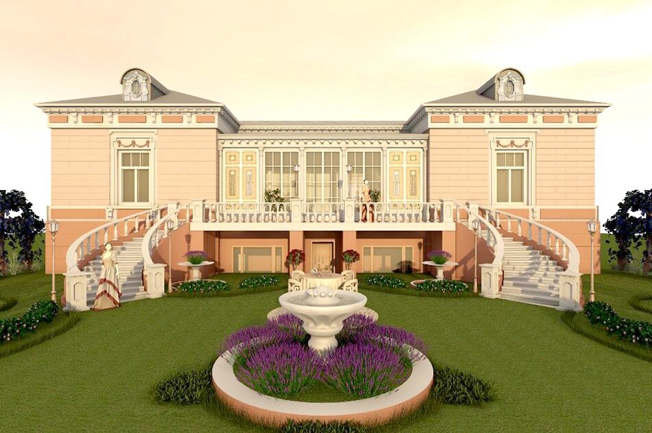    Главный дом усадьбы Матвея Башкирова - яркий образец купеческого особняка, выполненного в духе академической эклектики. Фото: Из личного архивa/ Мария Частухина