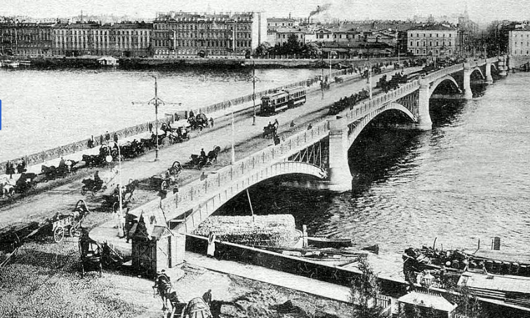 Литейный мост в 1910 году