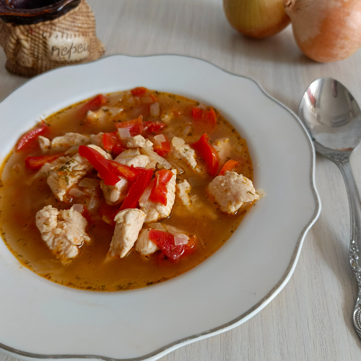 Курица с овощами - фото автора