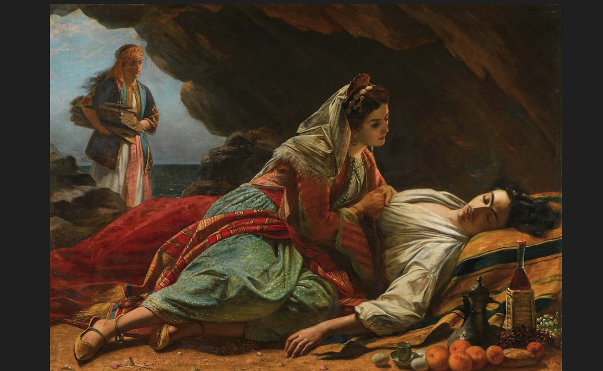 Генри Нельсон О’Нил. "Гайде и Дон Жуан", 1870