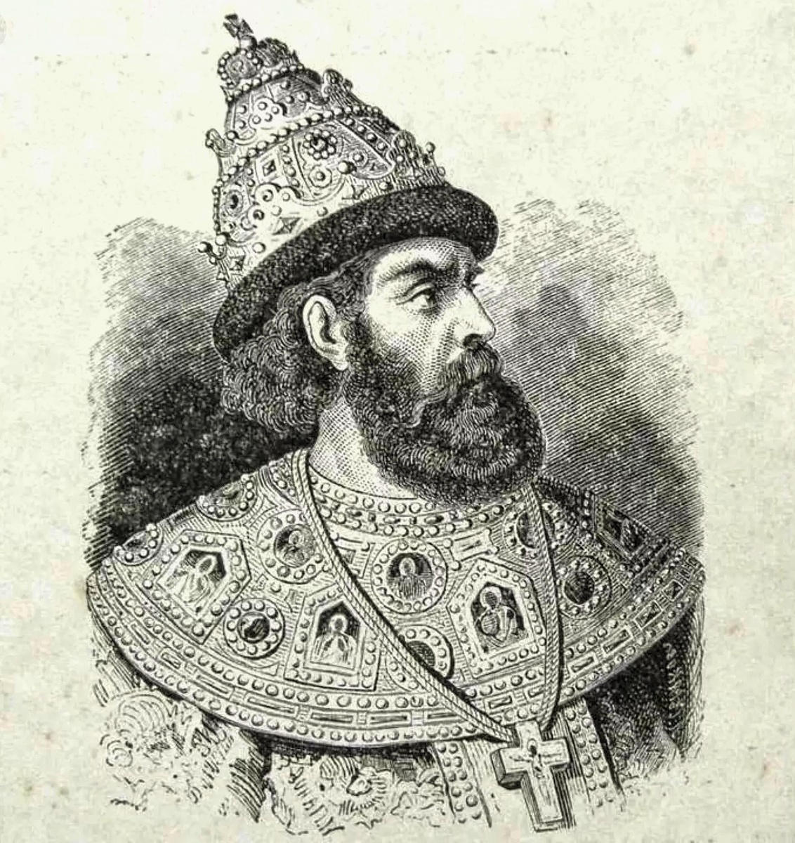 Иван III Васильевич Великий (1440 - 1505) — великий князь московский и владимирский, правил с 1462 по 1505 год. Сын великого князя московского Василия II Васильевича Тёмного и его супруги Марии Ярославны.