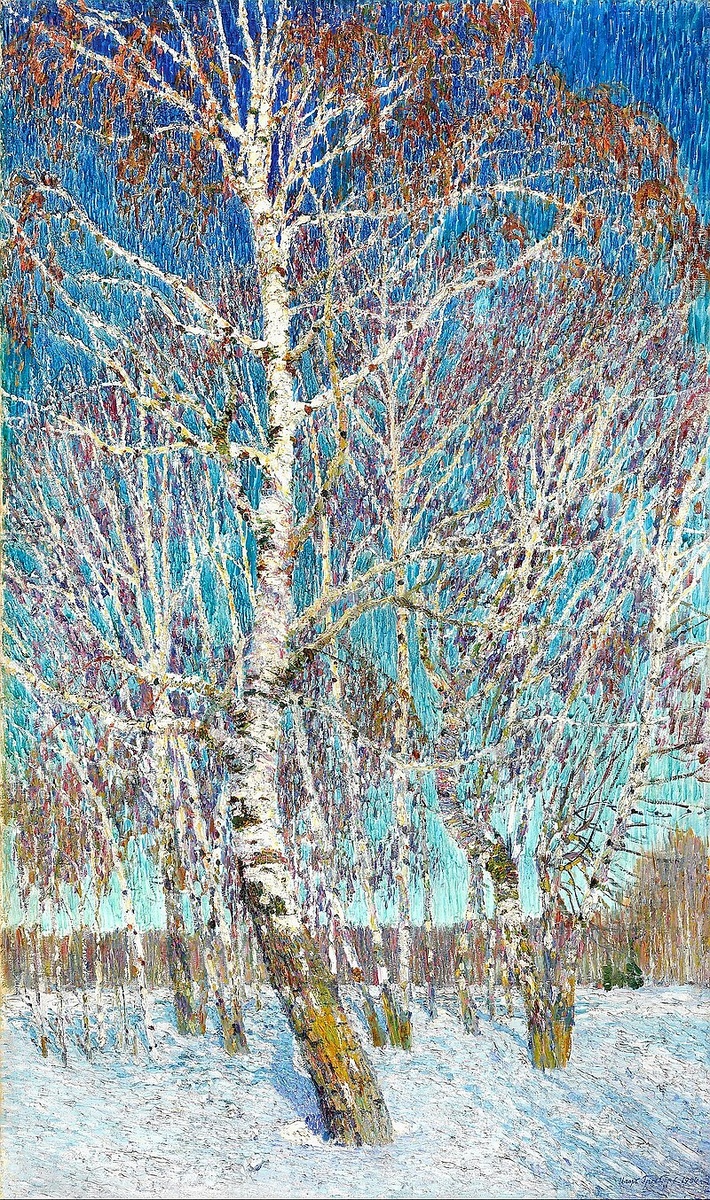 Февральская лазурь. Игорь Эммануилович Грабарь. 1904. Государственная Третьяковская галерея, Москва