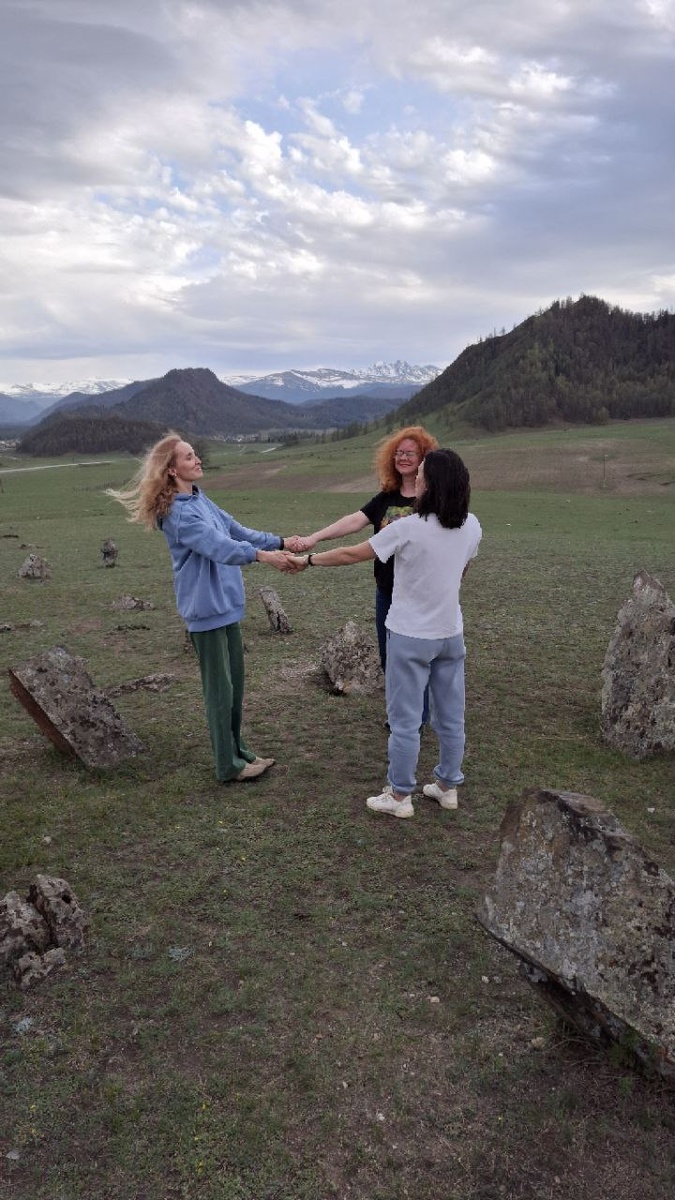 туристы на Алтае