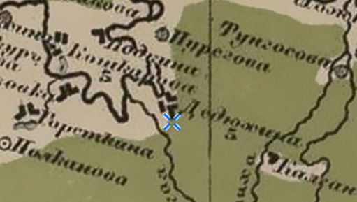 Фрагмент карты Стрельбицкого.