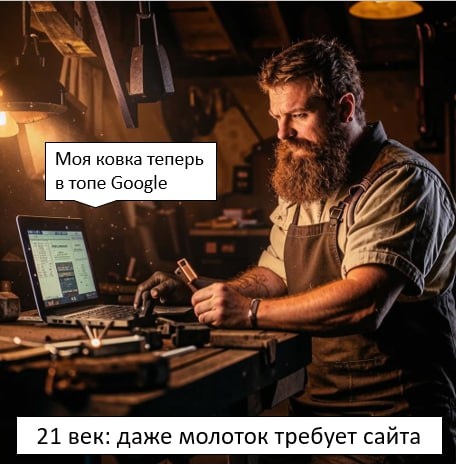 21 век: даже молоток требует сайта.