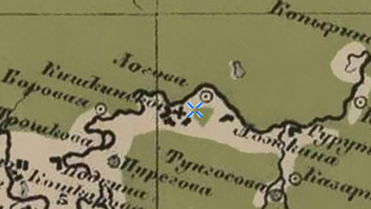 Фрагмент карты Стрельбицкого.