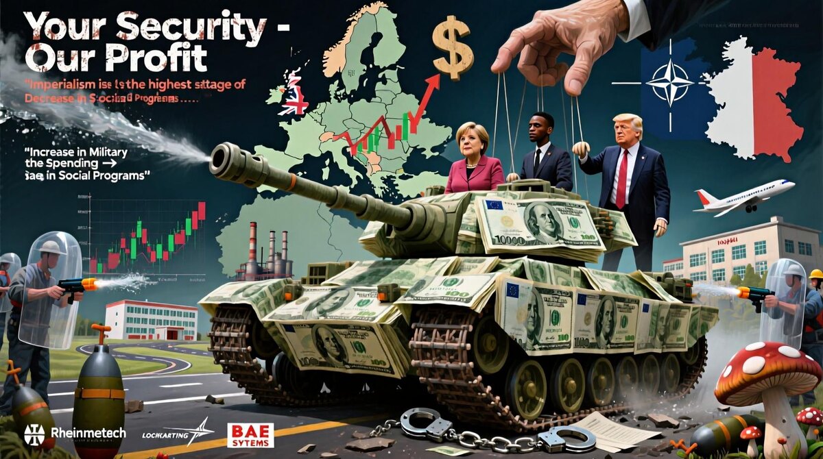 #Миллитаризация #Капитализм #Война #НАТО #Германия #ВоенныйБизнес #Империализм #Ленин #Протест #СоциальноеНеравенство #ВоенныеРасходы #Европа #Экономика #Политика #США #Кризис
#ПолитическоеИскусство #АнтиВойна #ГрафикаПротеста #СоциальноеИскусство #Плакат #ЦифровоеИскусство #КонцептАрт #ПолитическаяКарикатура #Иллюстрация #АртАктивизм #СовременноеИскусство #ВизуальныйПротест
#Rheinmetall #LockheedMartin #Бундесвер #Военка #ОПК #ВоенныеПрибыли #Акции #Биржа #Трамп #Мерц #Шольц #СДПГ