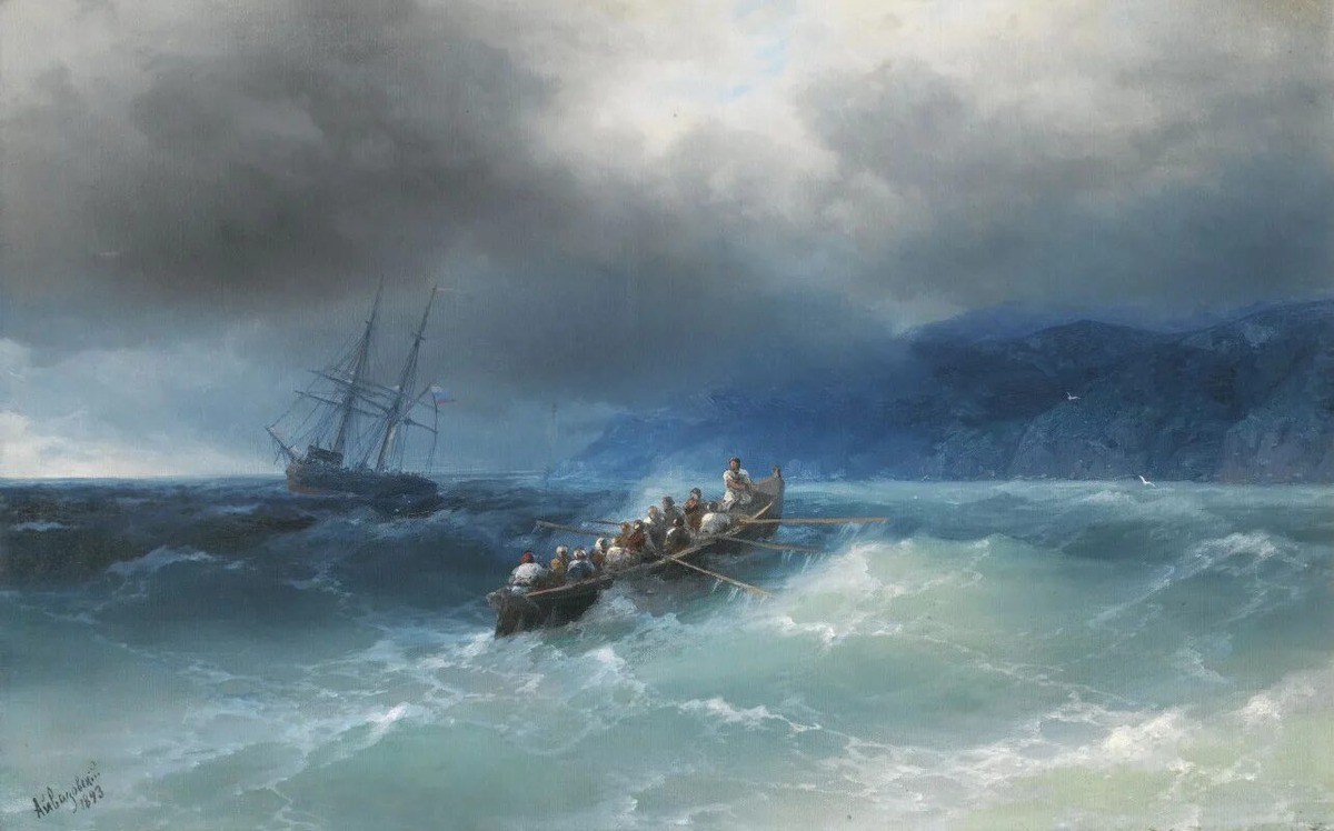 И.К. Айвазовский, Шторм, 1861
