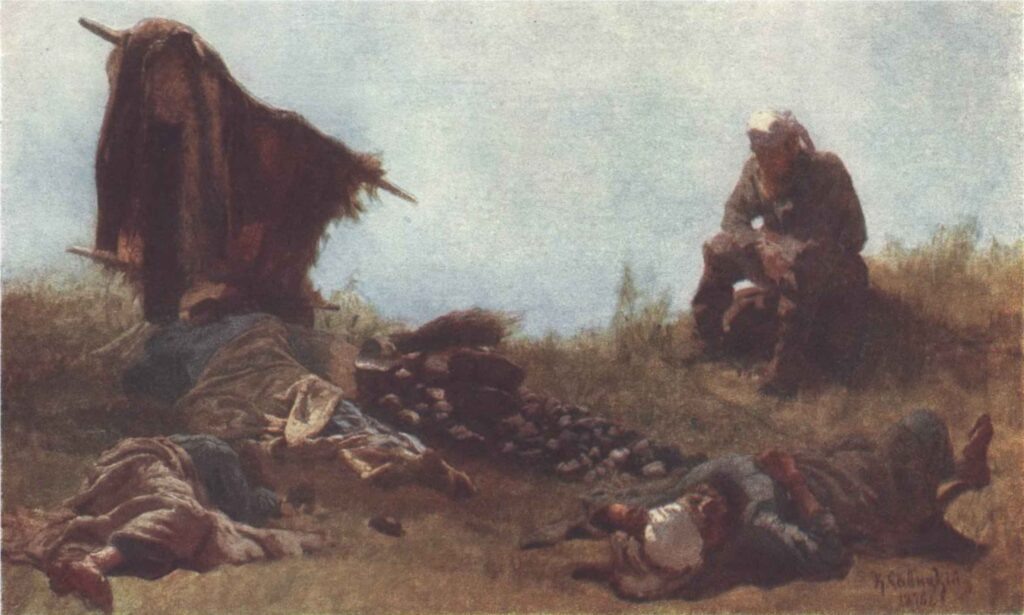 К.А. Савицкий «Отдых на работах», 1875 © Частное собрание