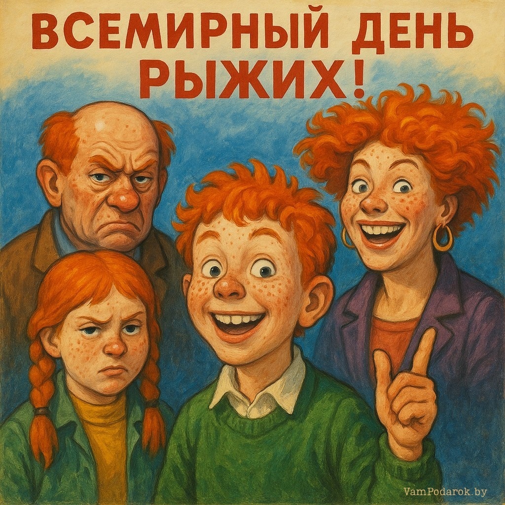 Всемирный день рыжих - открытка