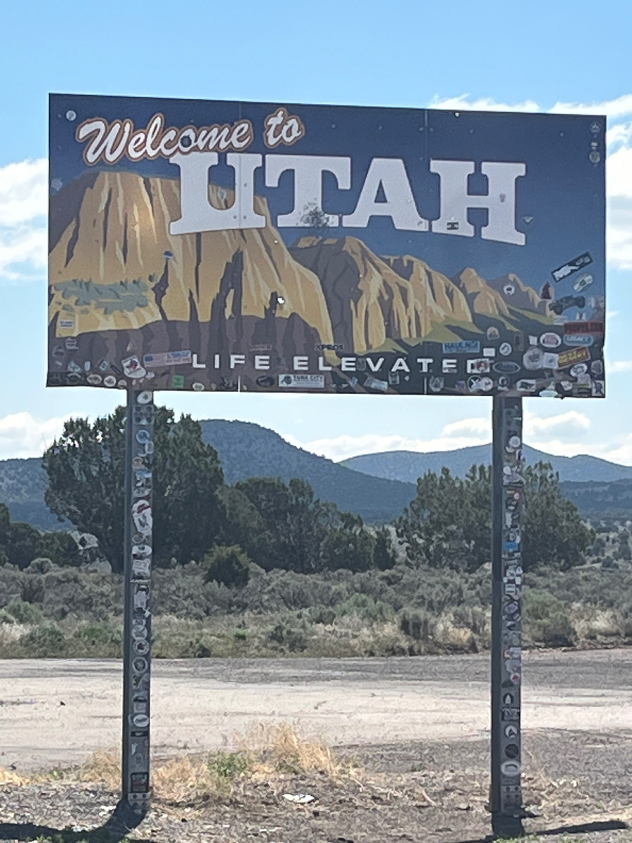 Въезд в штат Юта