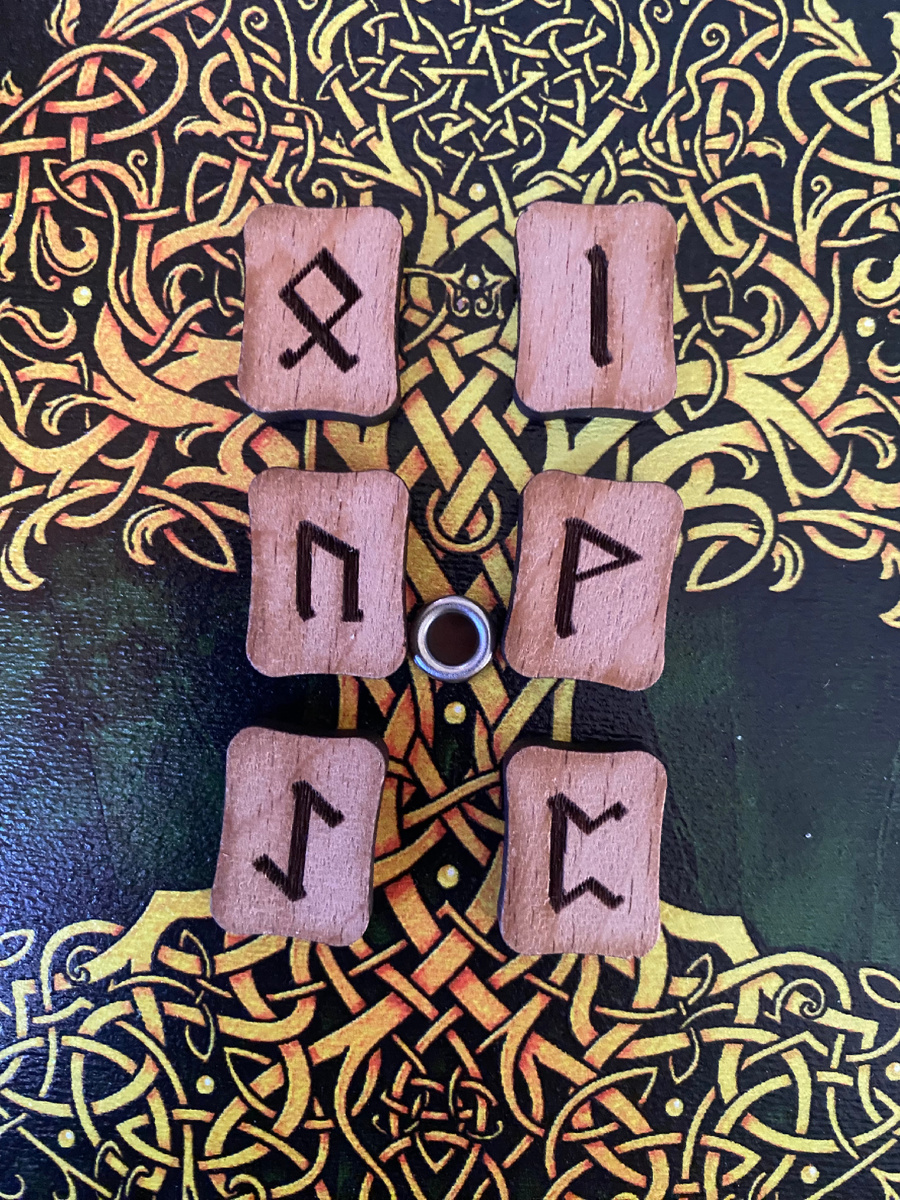 Фото 2. Найдите загаданный Вами вариант ( 3 горизонтальных ряда по 2 руны в каждом). Фото канала Таро Портал. 