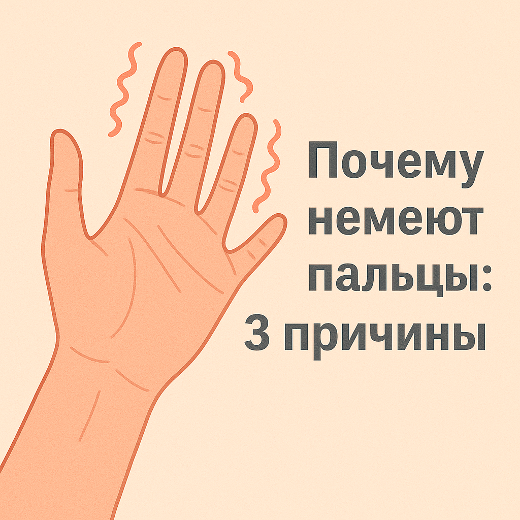 Почему немеют пальцы: 3 причины, о которых важно знать