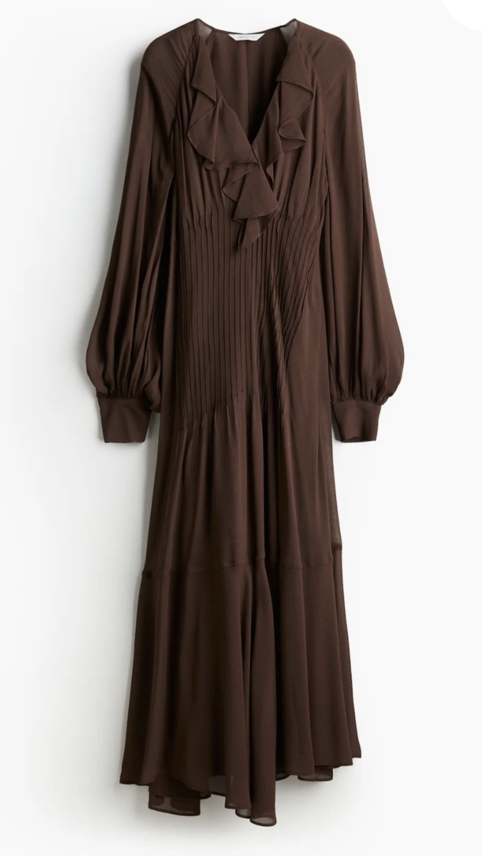 Коричневое из шифона