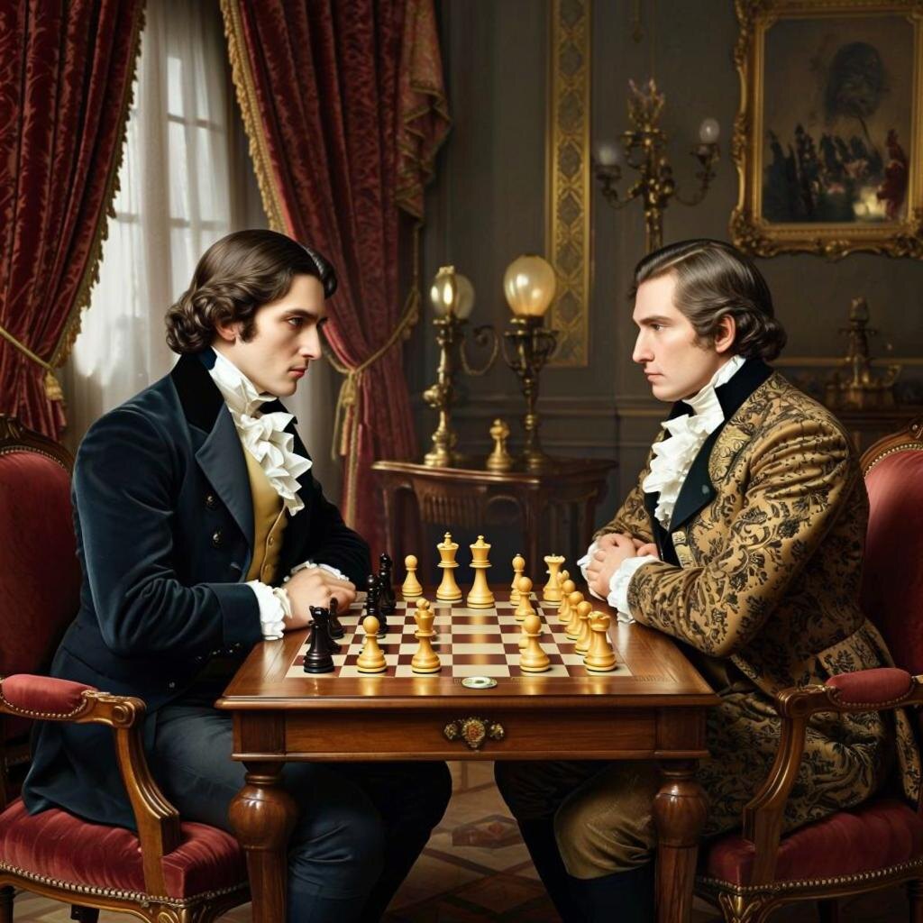 Партия между Полом Морфи и герцогом Брауншвейгским и графом Изуаром