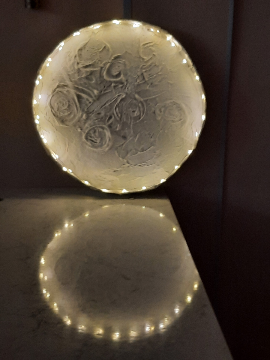 Макет Луны с led-подсветкой.