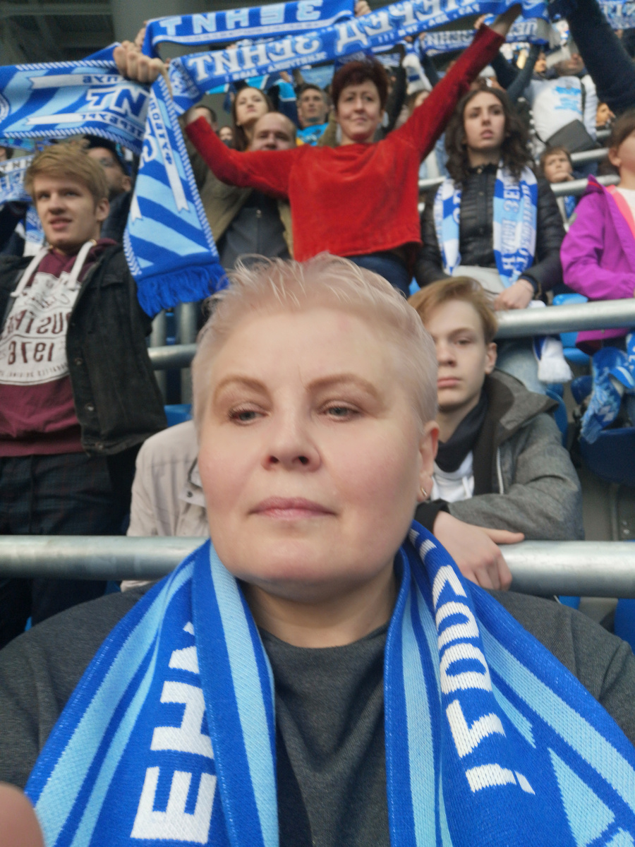 Мамзель на матче Зенита 