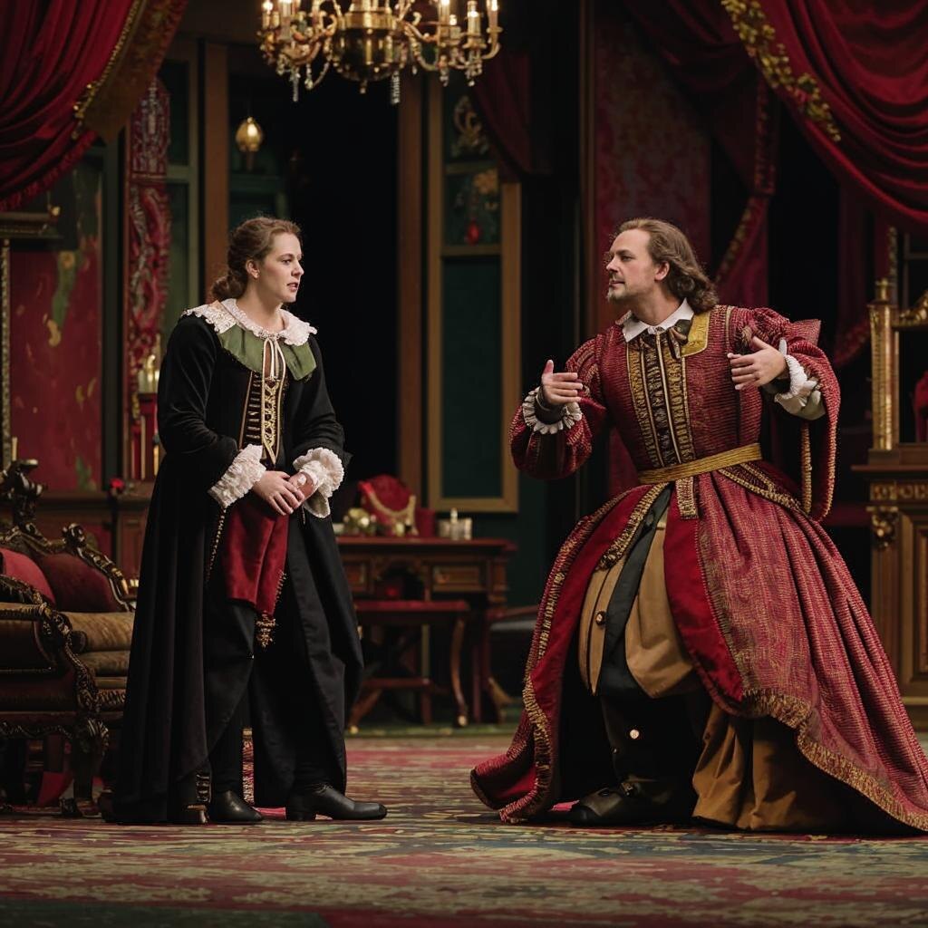 Нортумберленд с сыном, иллюстрация