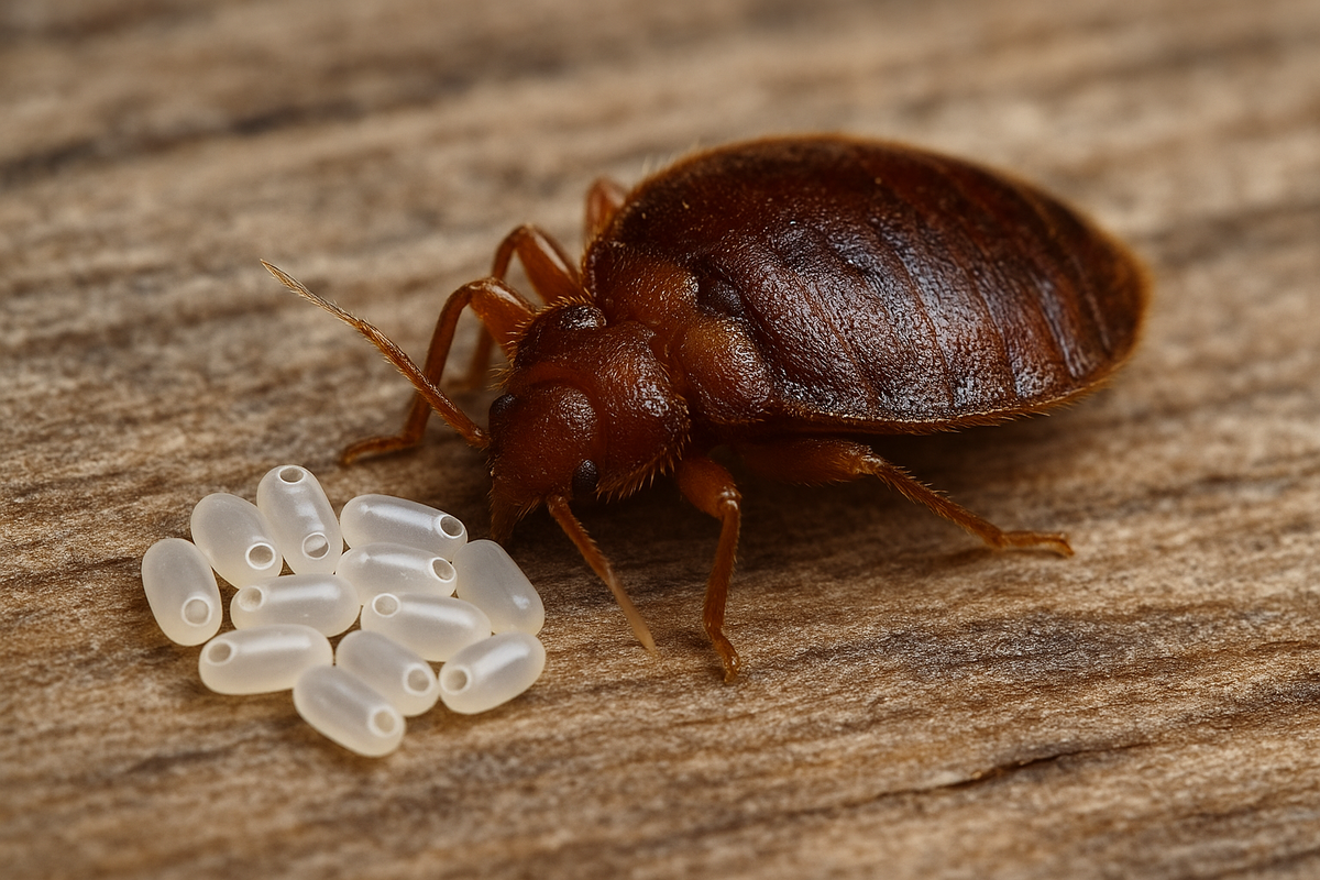 яйца постельного клопа