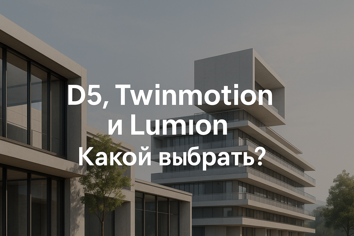 D5, Twinmotion или Lumion