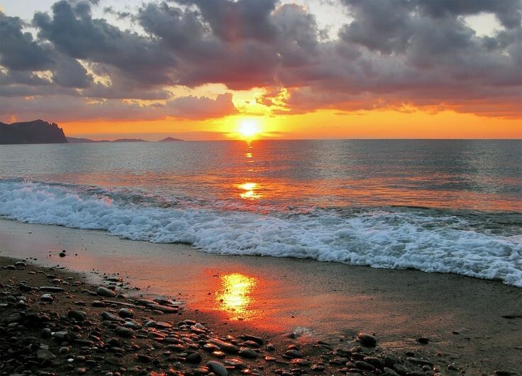 Закат на Черном море