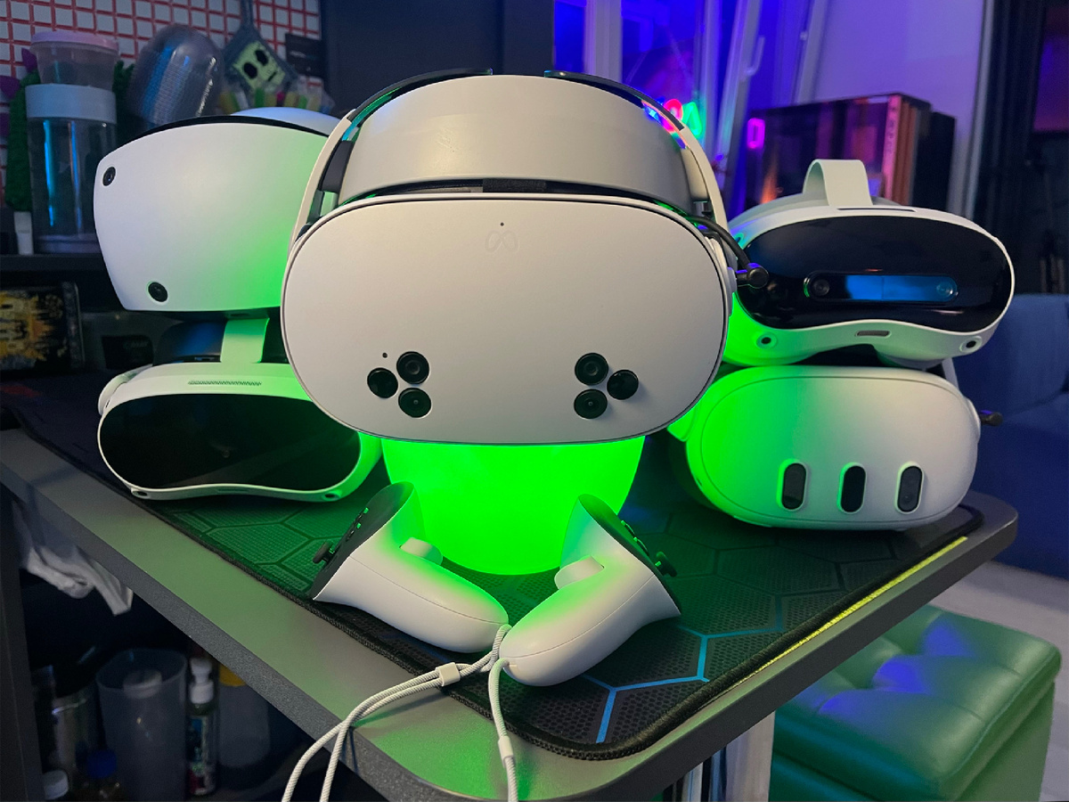 Вот они слева направо - самые популярные VR шлемы в 2025 году