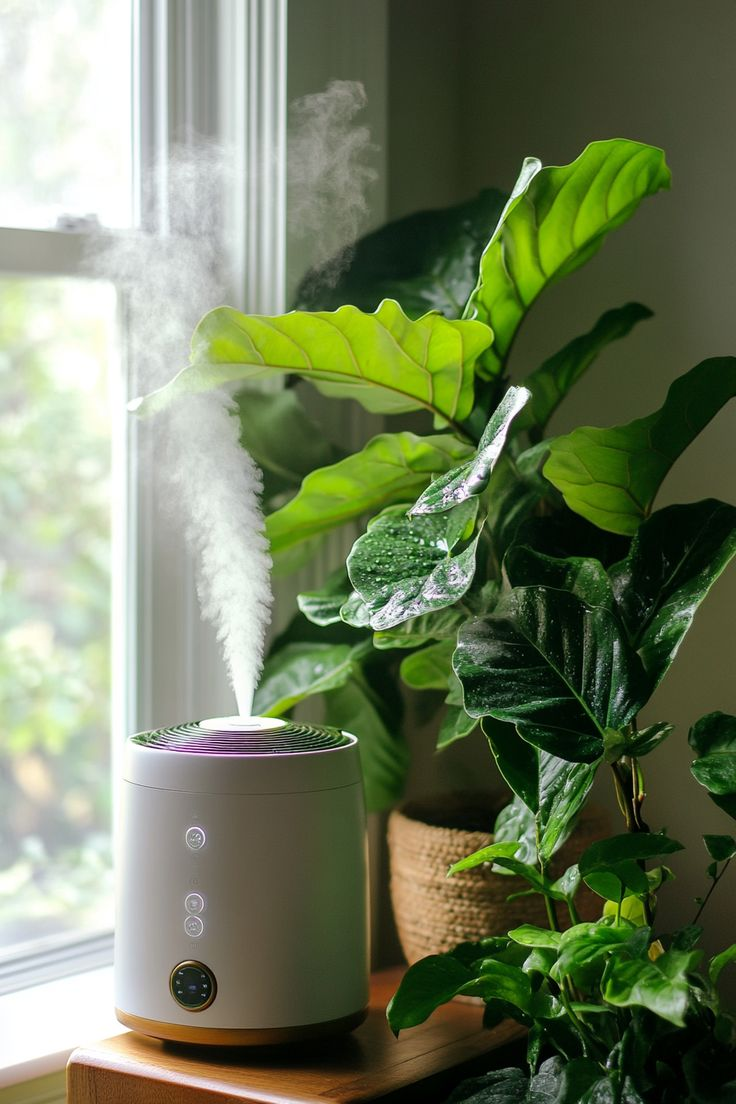 Для поддержания уровня влажности используйте испарители или другие системы контроля климата