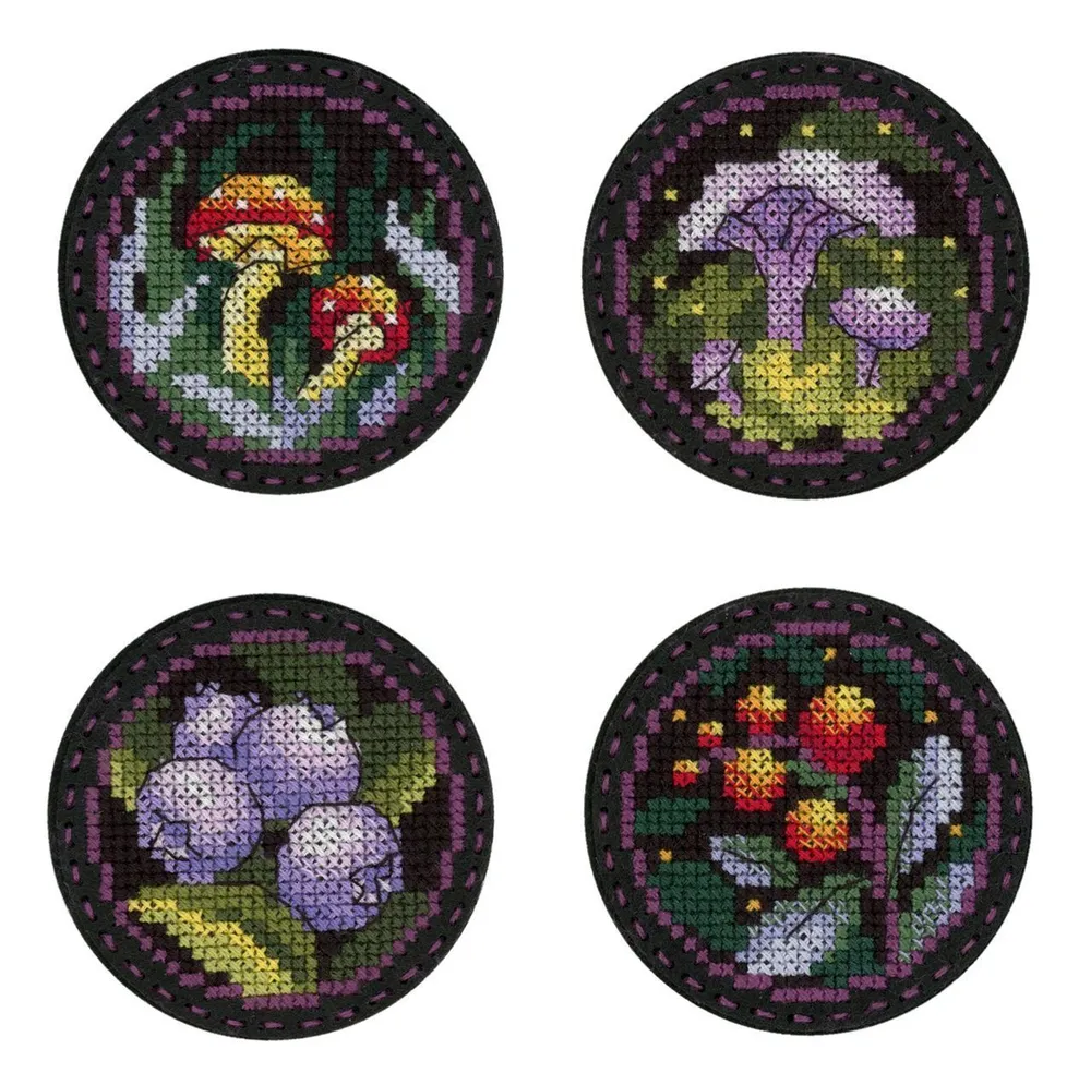 "Лесные сюжеты" Магниты/Значки / (Жар-птица. Т-1023)