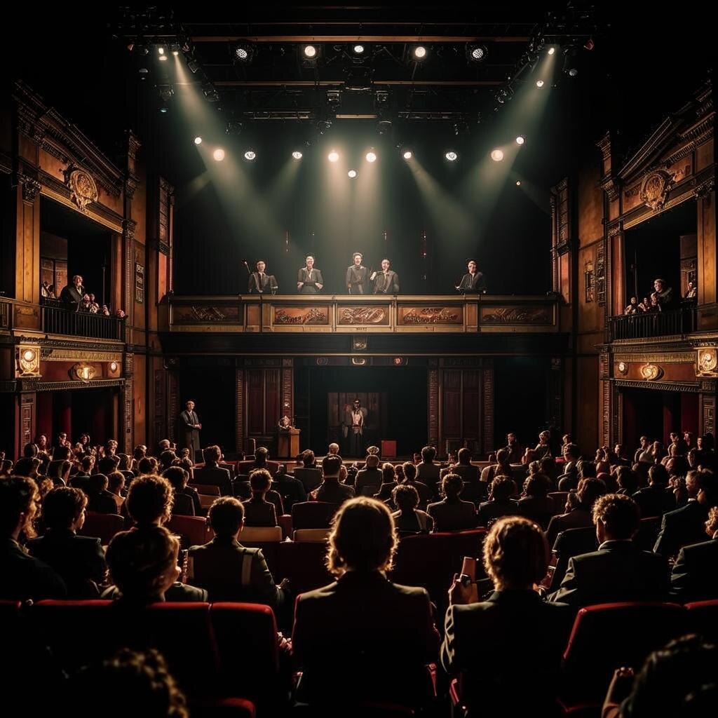 На спектакле