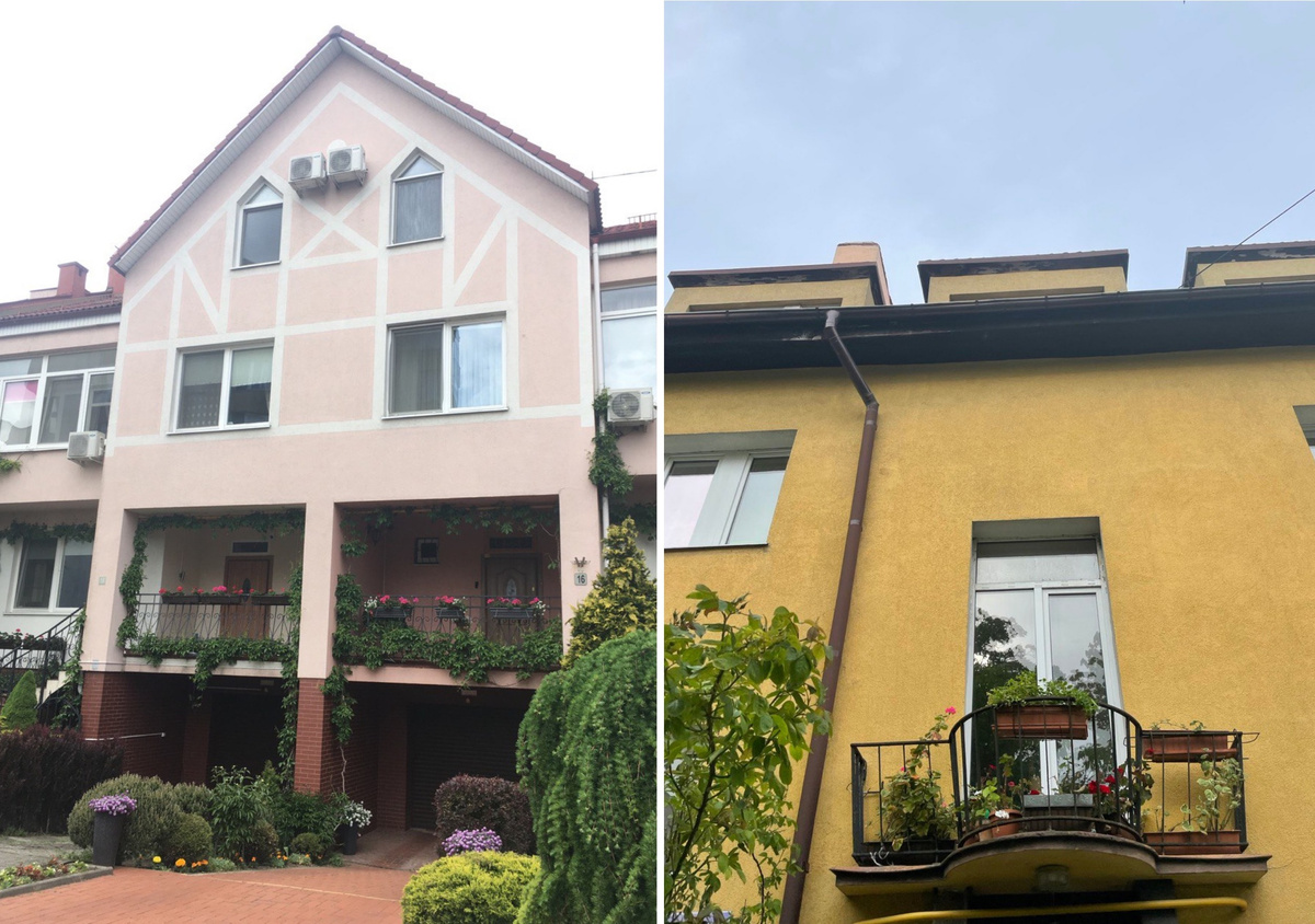 Открытые балконы — прекрасный повод посадить цветы. И хозяевам квартиры приятно, и случайным прохожим красиво. Фото слева: балконы в таунхаусах где-то в центре. Фото справа: балкон в старой немецкой трехэтажке неподалеку от моего дома