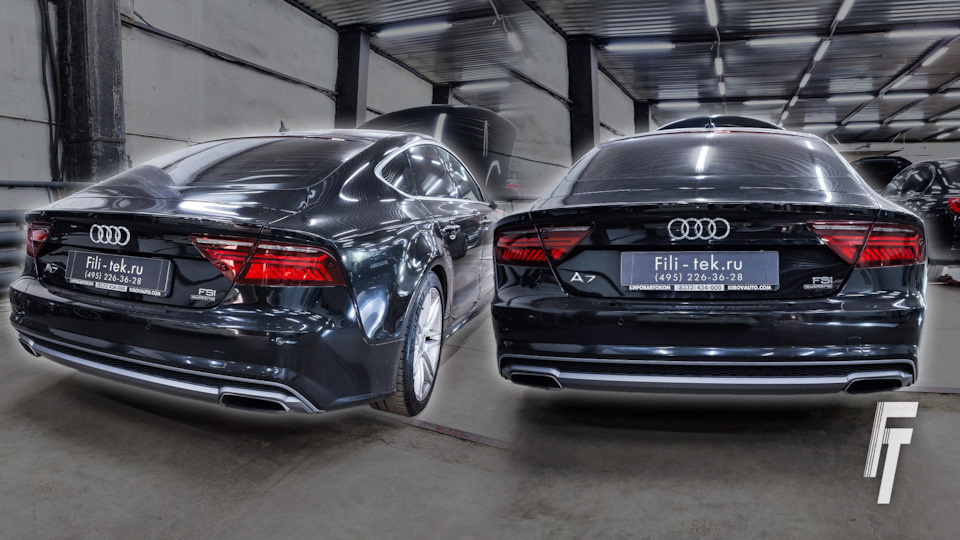 Замена катализаторов на Audi A7 (4G)